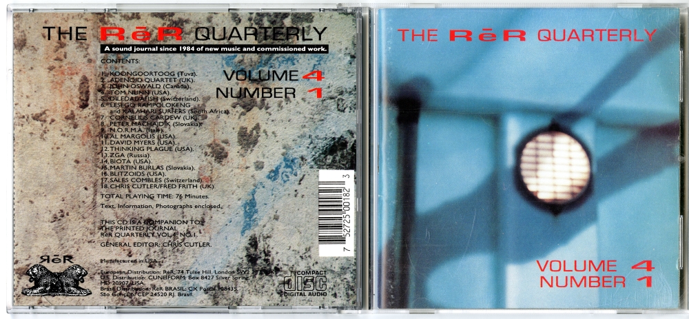 1994年の『ReR Records Quarterly Vol. 4 No.1』CD01